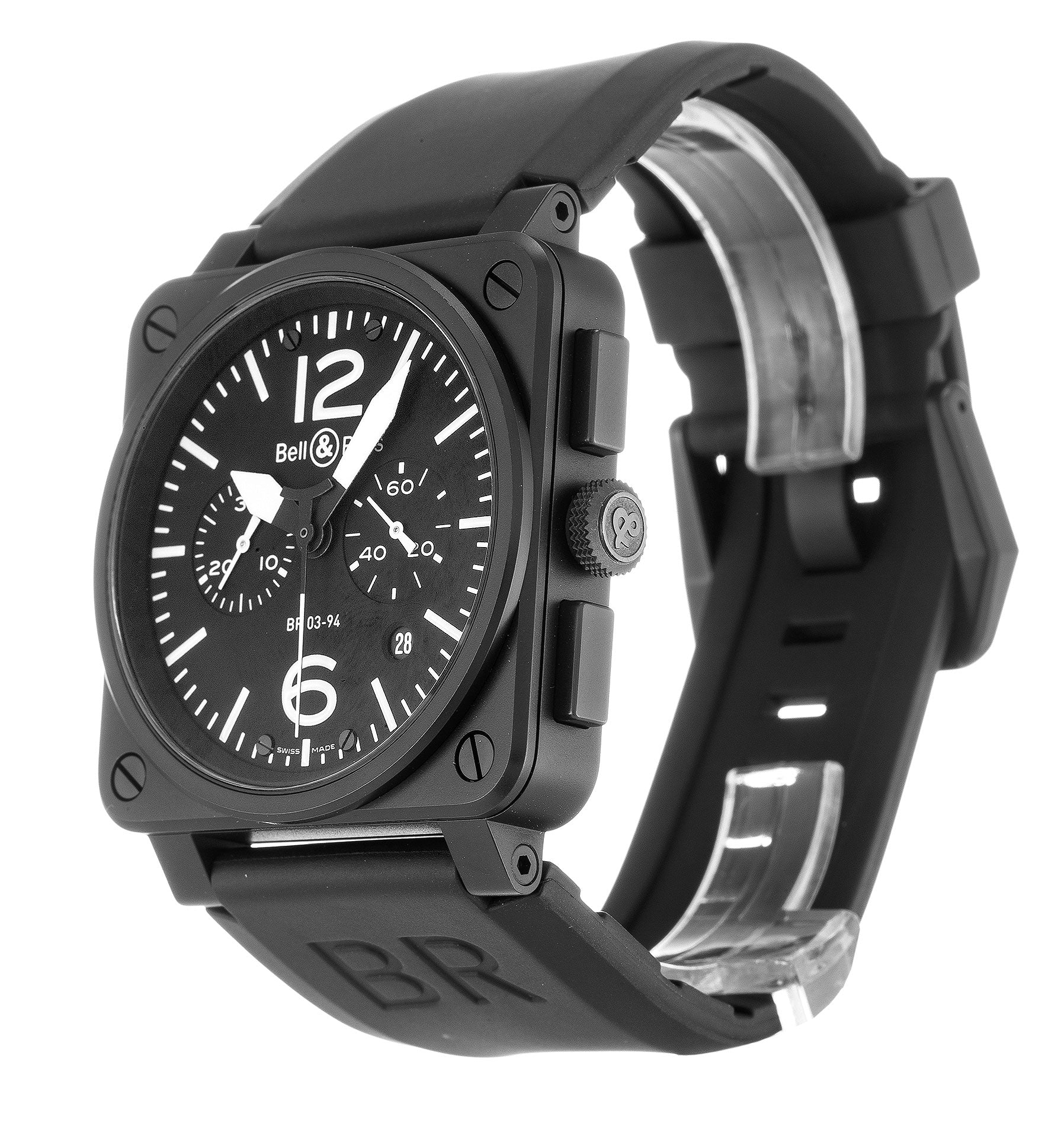 Bell y Ross BR03-94 cronógrafo de Carbono