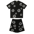 DENIM TEARS BLACK GREY SHORT SET
