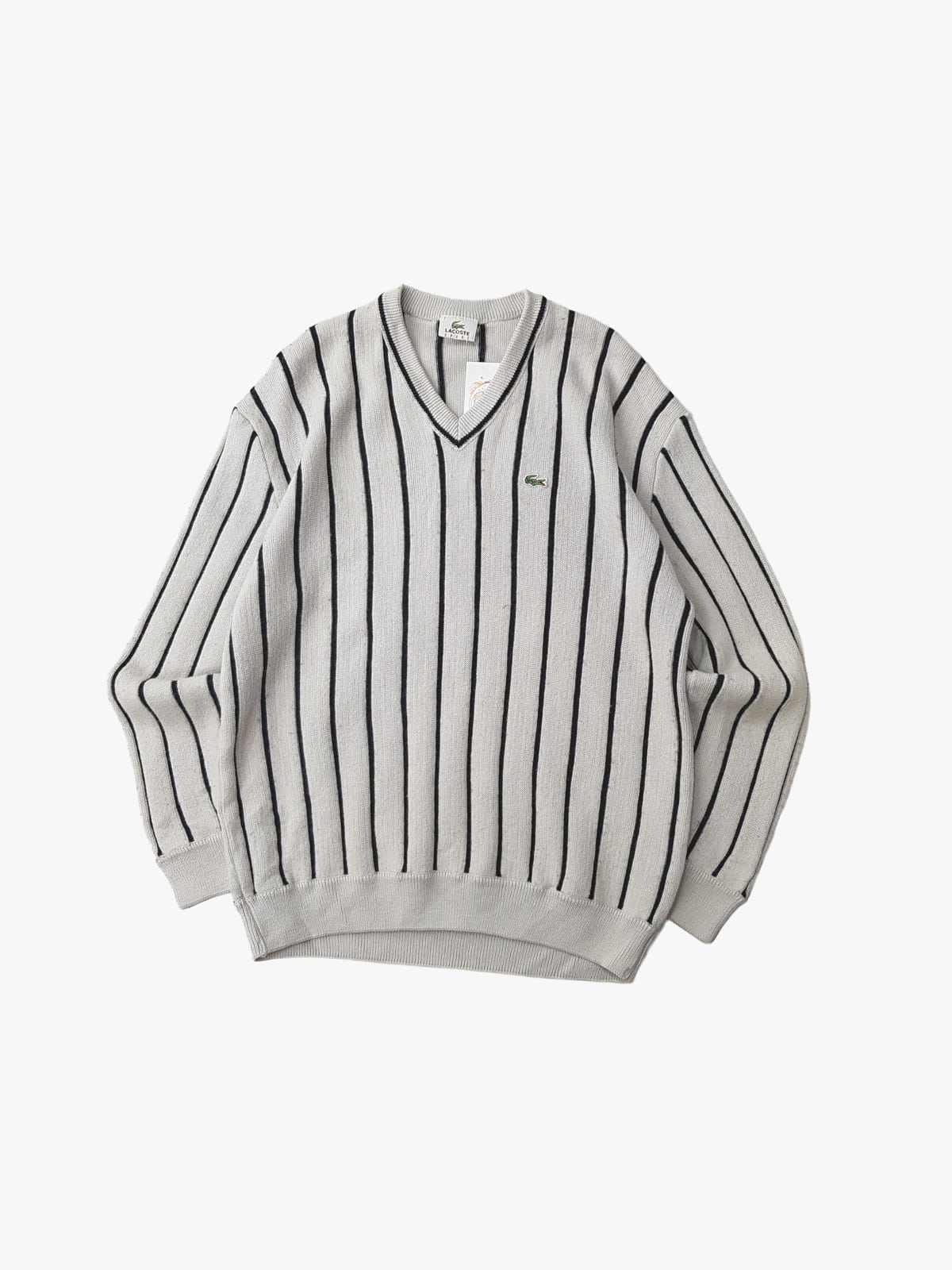 Lacoste jersey cuello pico vintage L
