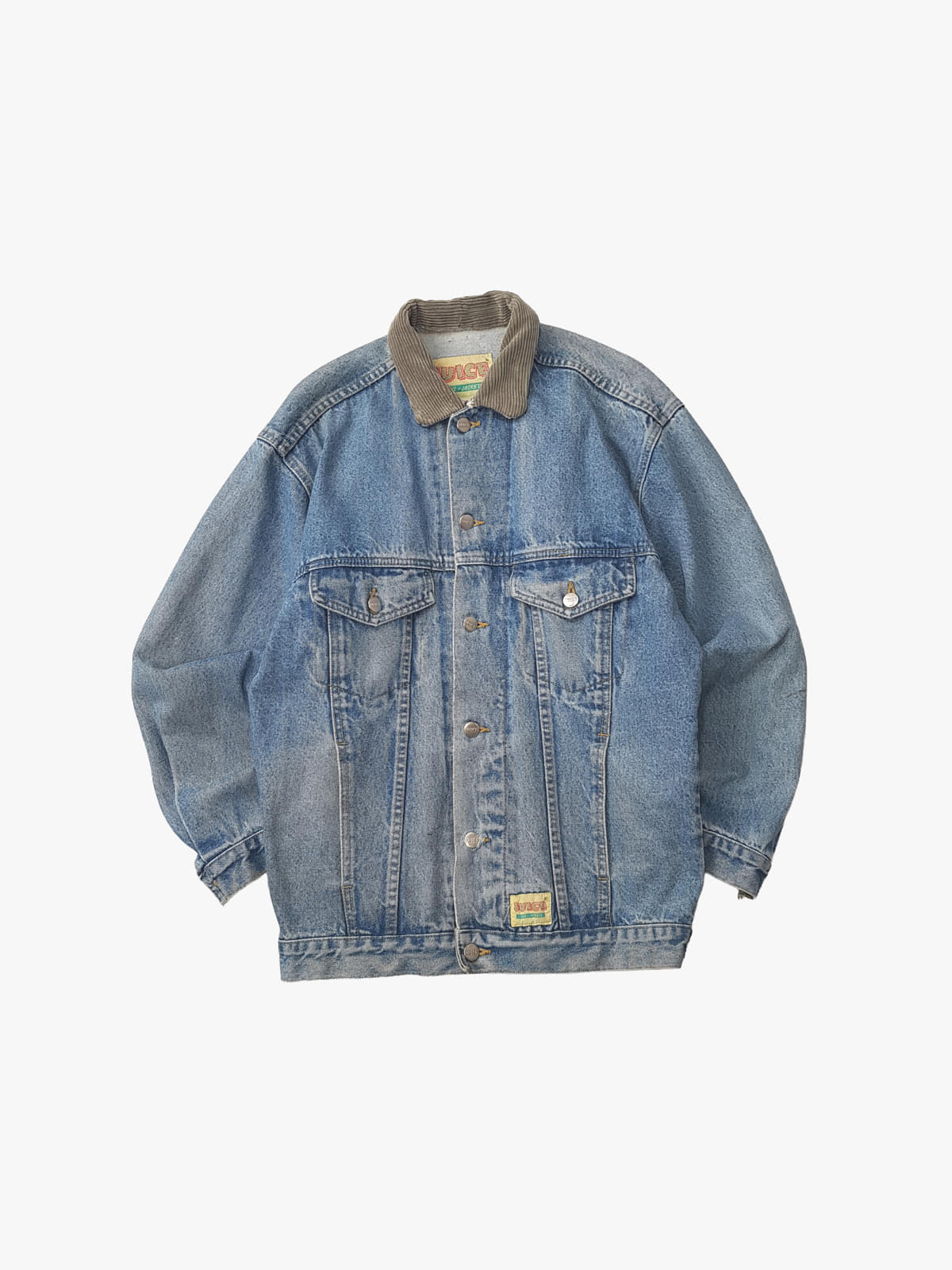 Juice Jeans+Jackets cazadora vaquera cuello pana vintage S
