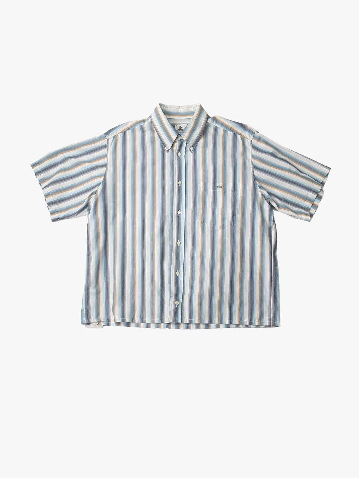 Lacoste camisa cropped manga corta L