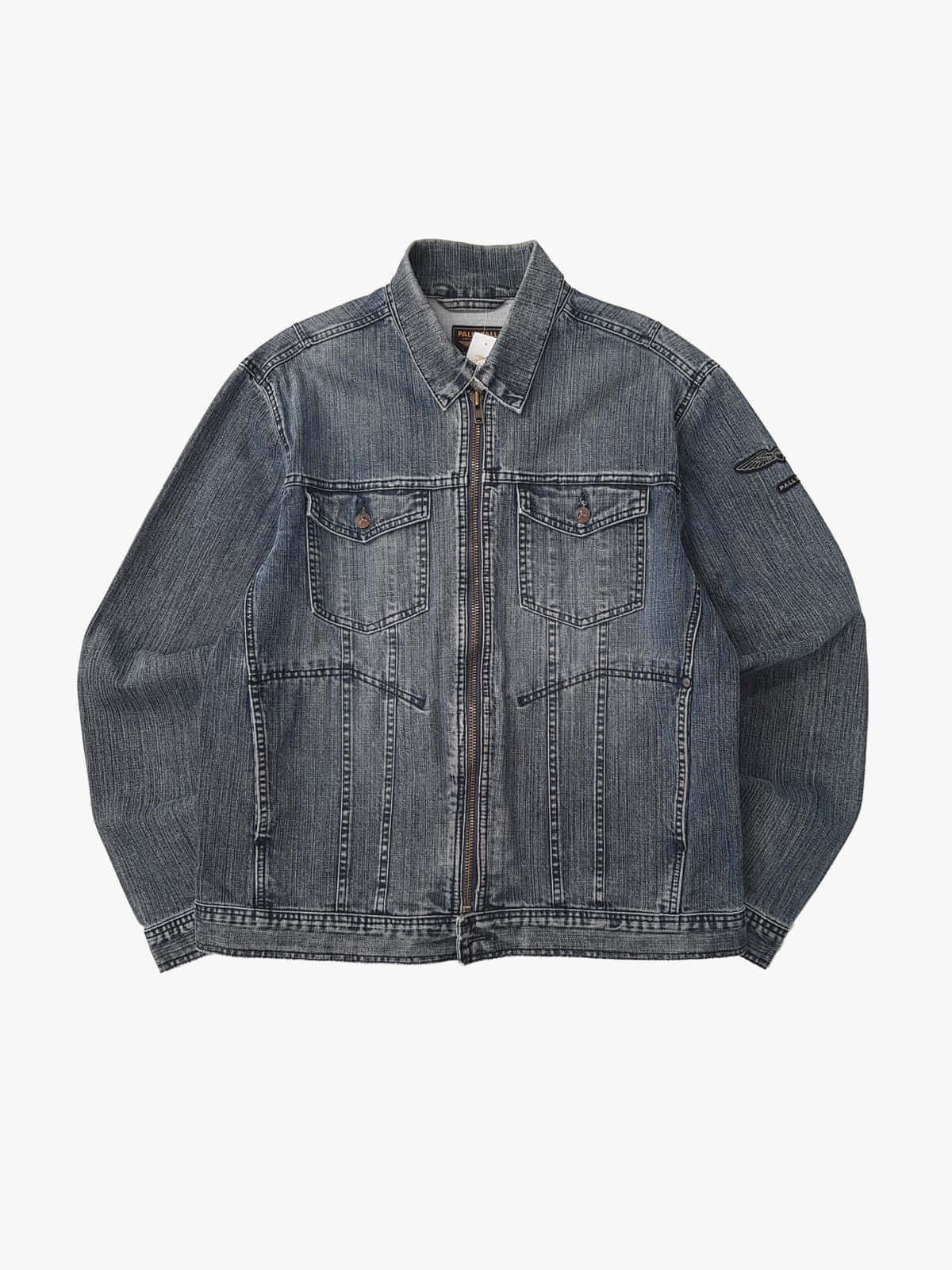 Pall Mall cazadora vaquera vintage con cremallera XL