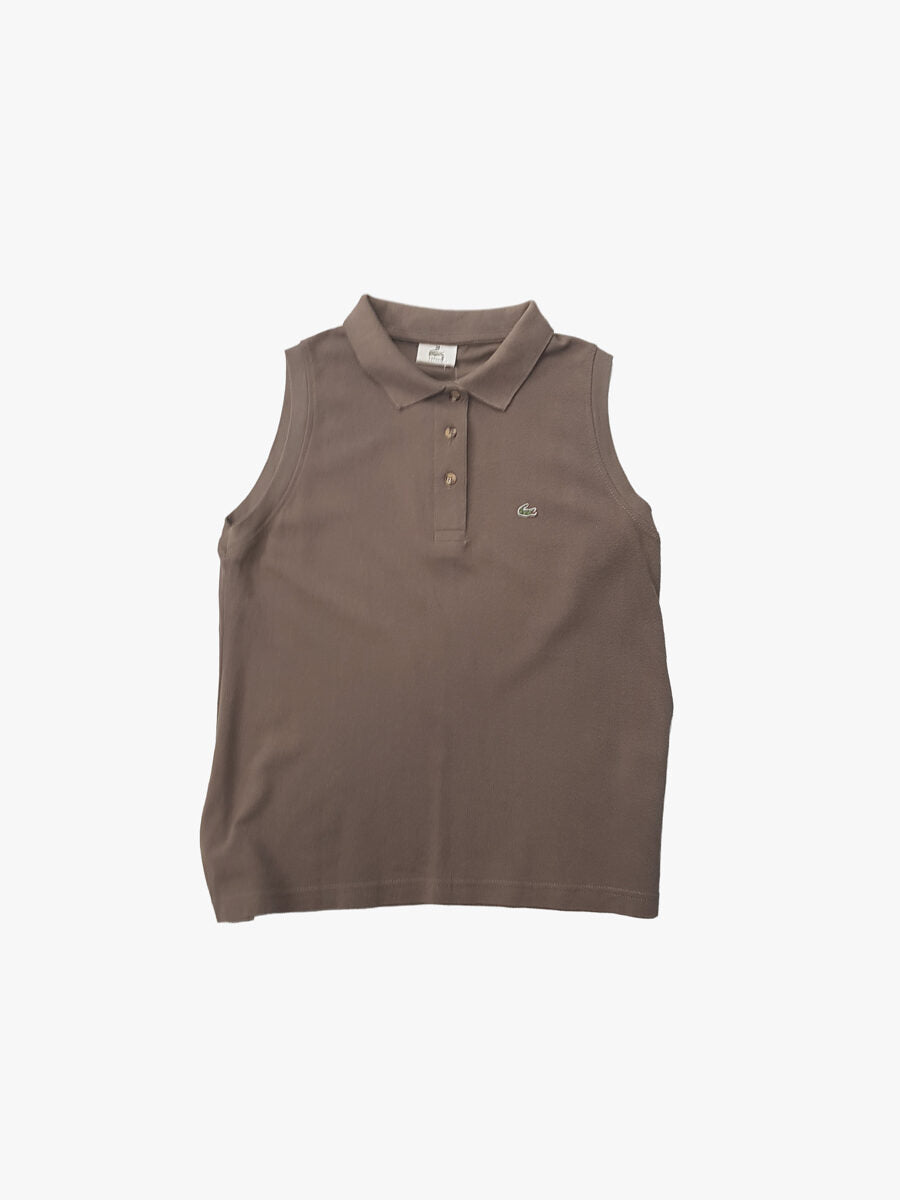 Lacoste polo sin mangas (corte femenino) M