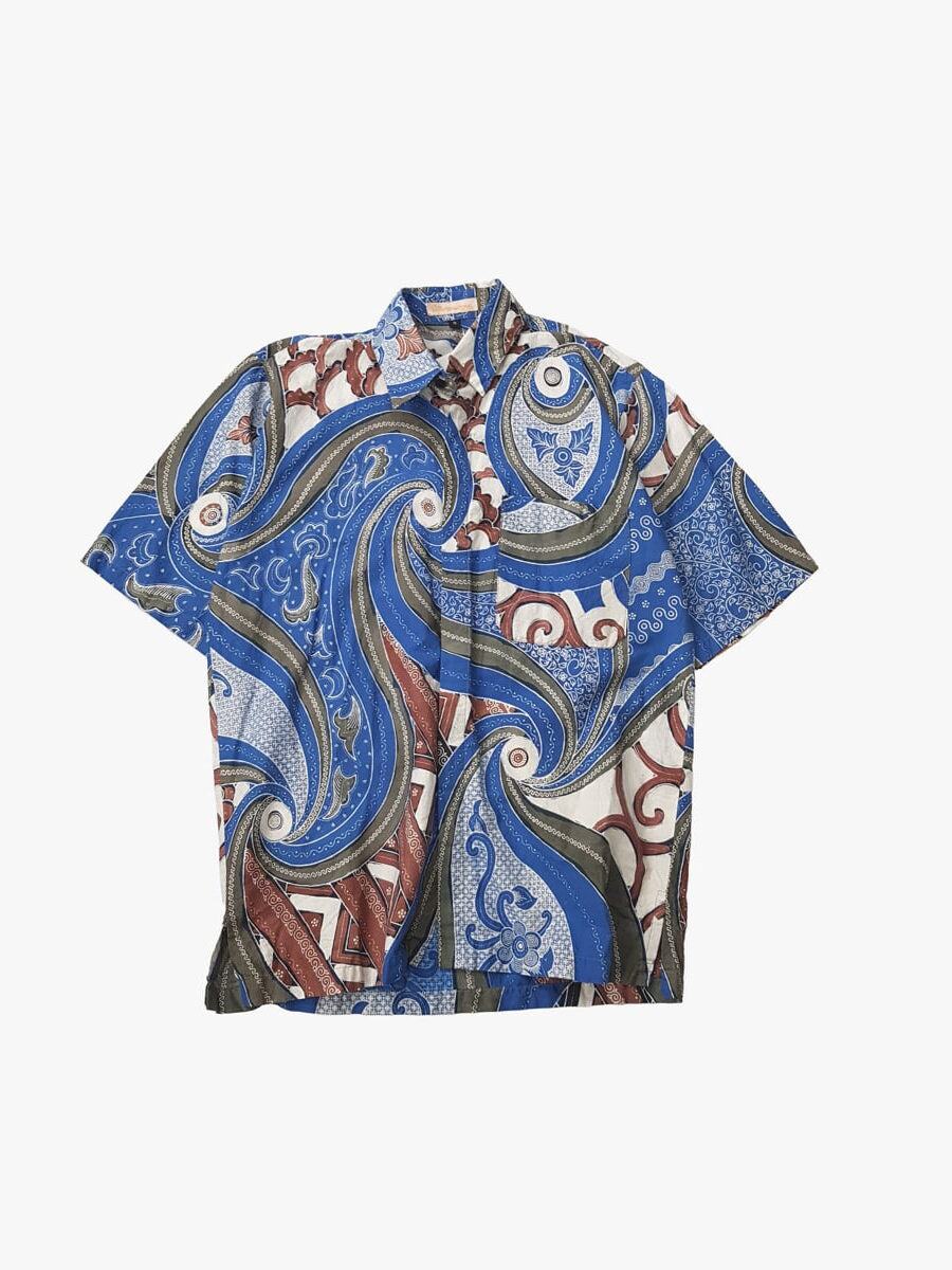 Ain International Malasya camisa manga corta estampada M