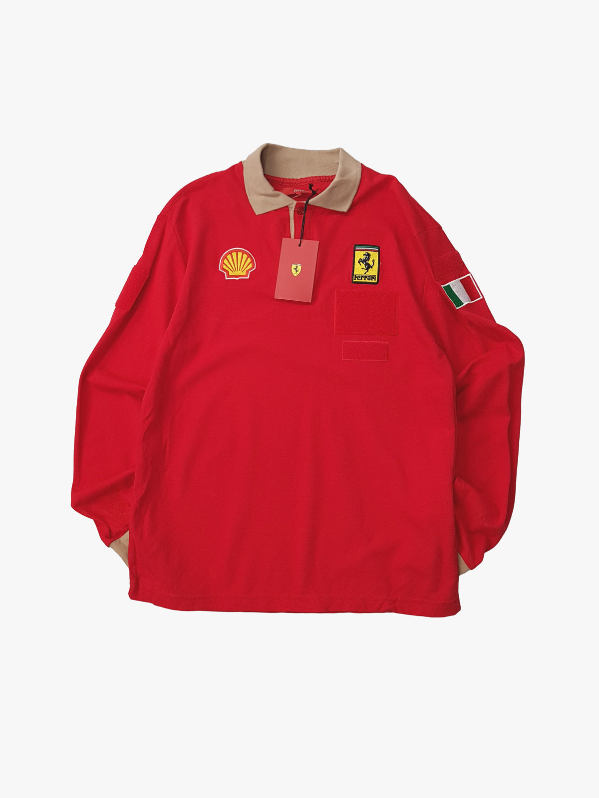 Ferrari polo manga larga L