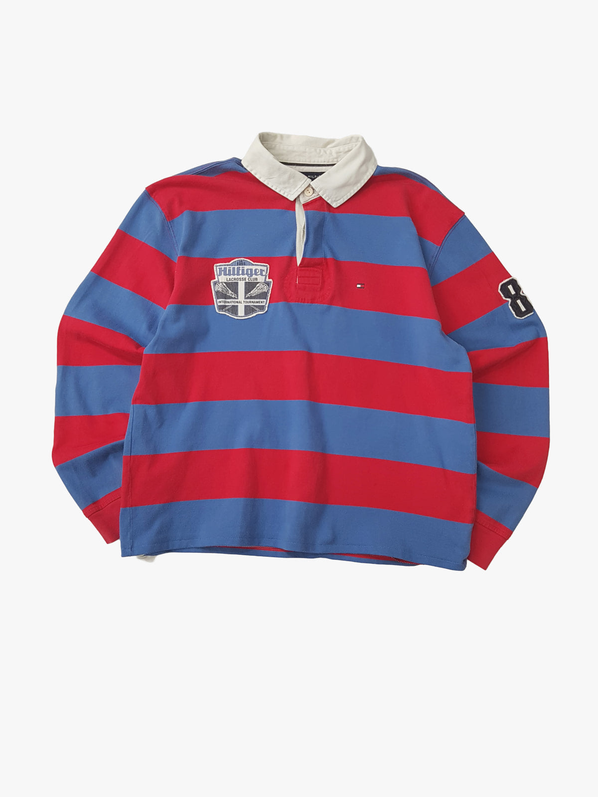Tommy Hilfiger polo rugby manga larga boxy fit L