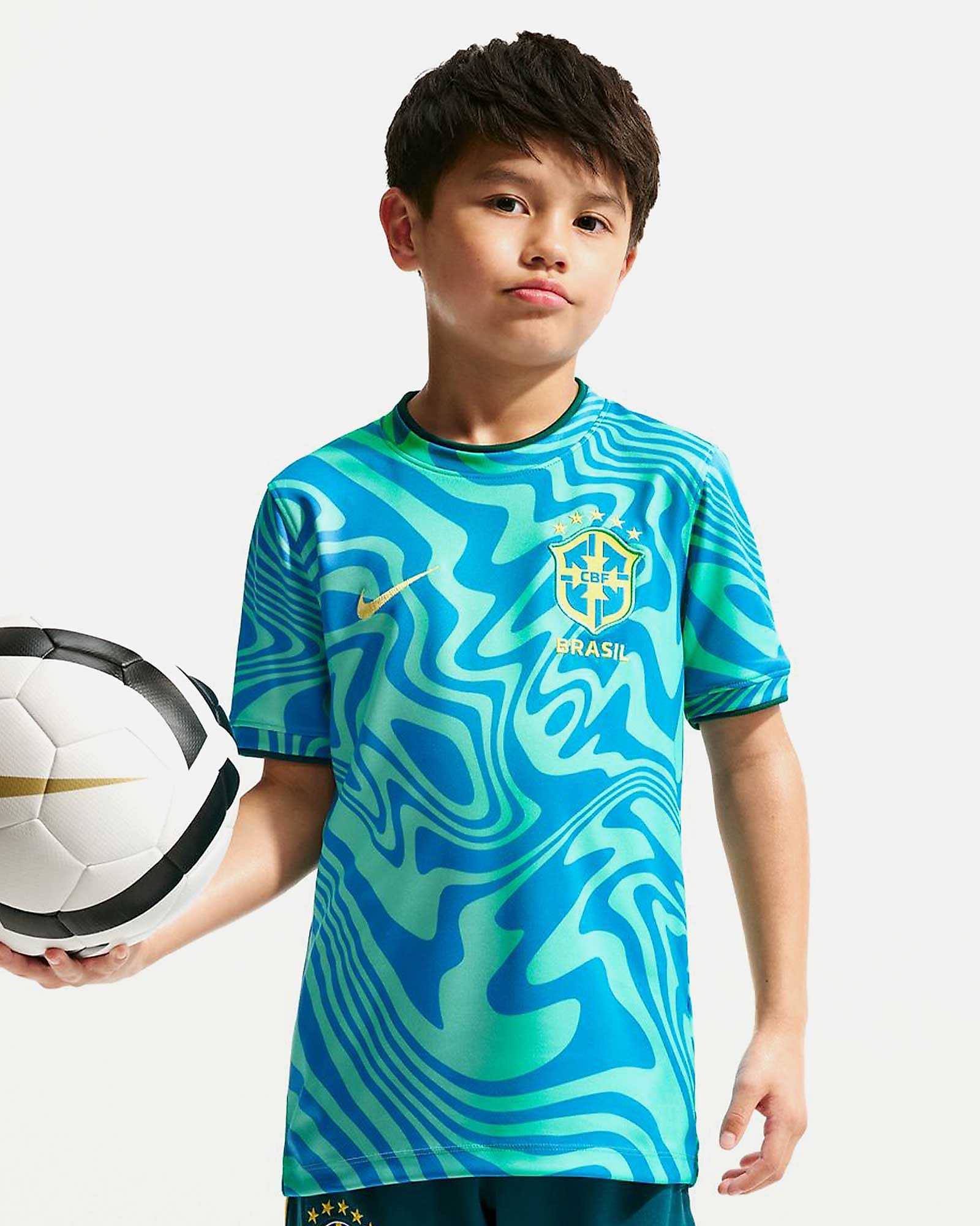 Camiseta de entrenamiento de fútbol Brasil Dri-FIT