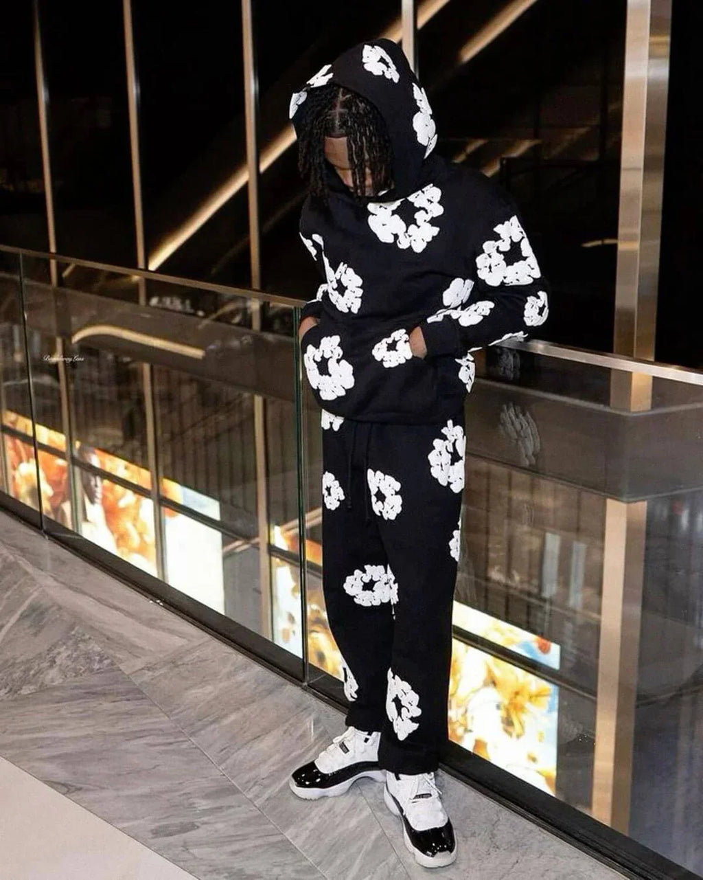 DENIM TEARS BLACK TRACKSUIT