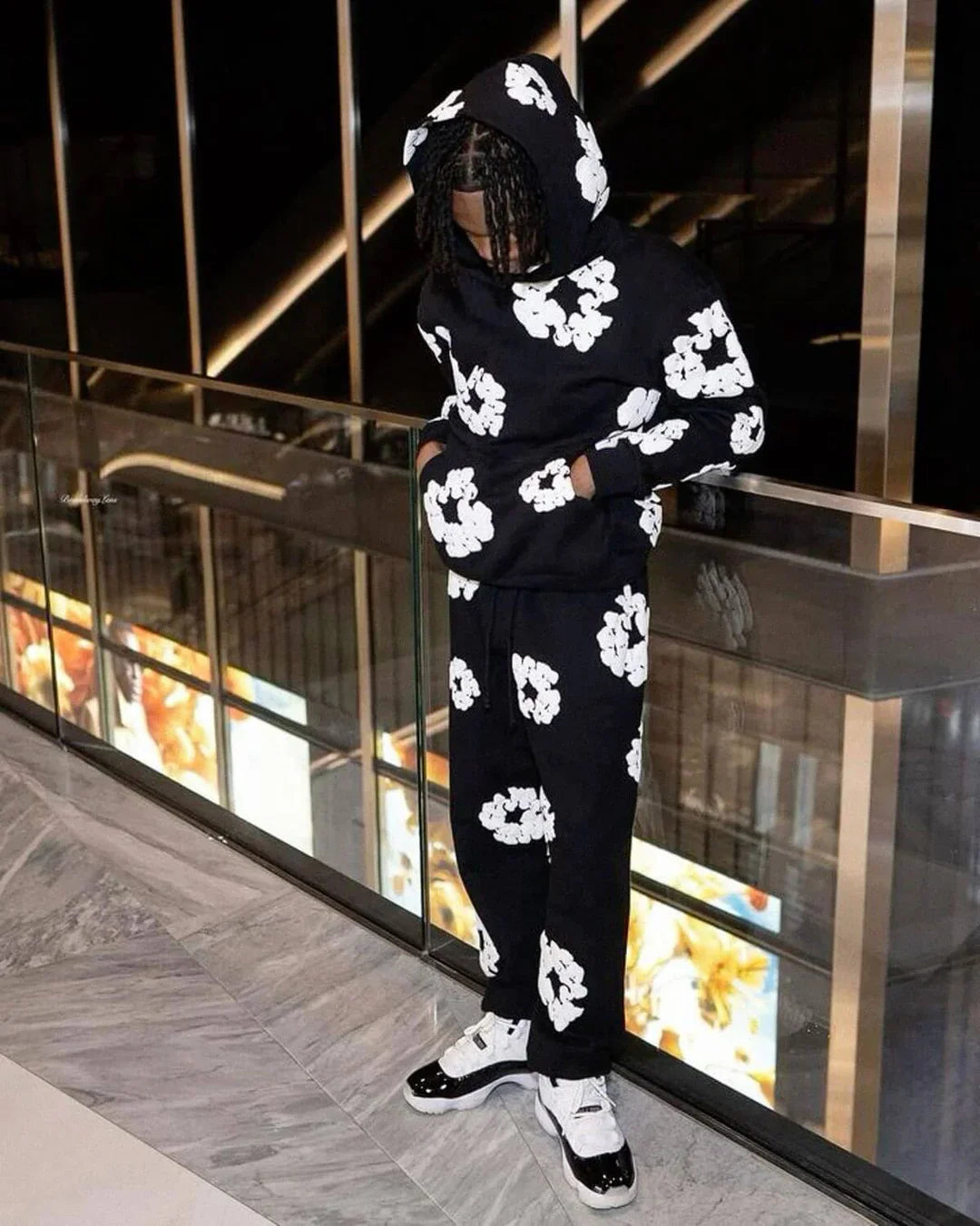 DENIM TEARS BLACK TRACKSUIT