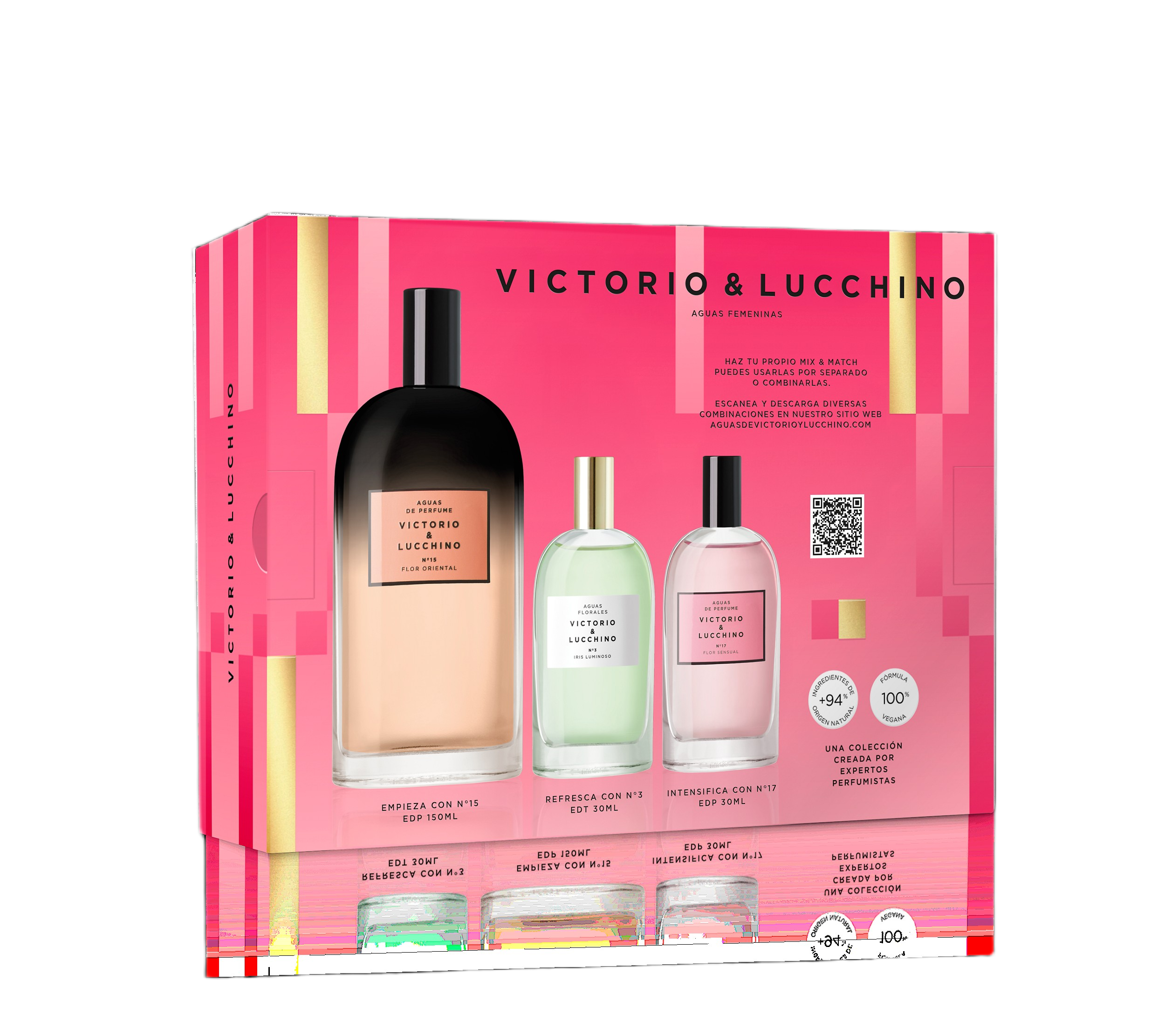 Aguas Femeninas EDP Nº15 + EDT Nº3 + EDP Nº17 Estuche de regalo
