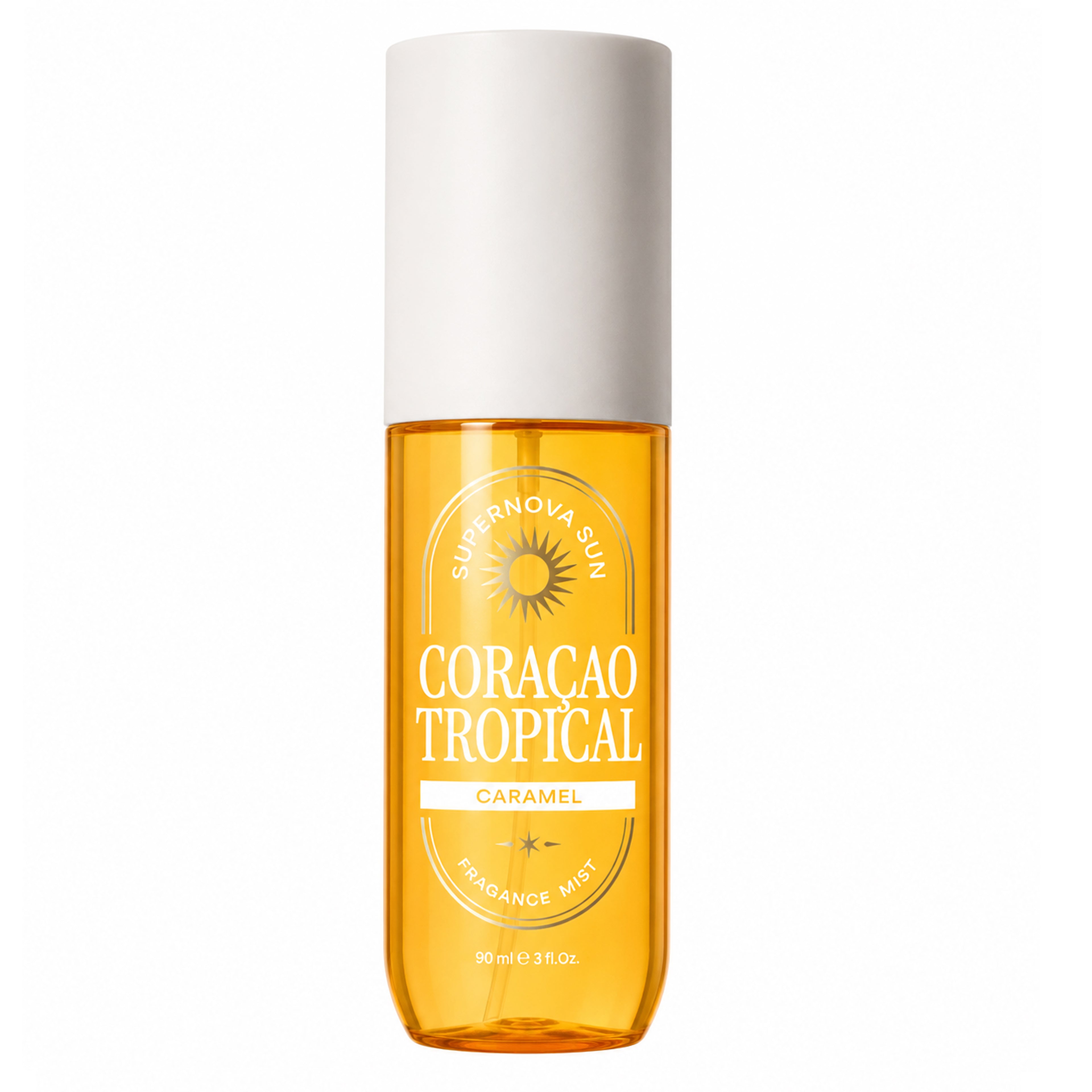 Body Mist Perfumado Coração Tropical Caramel