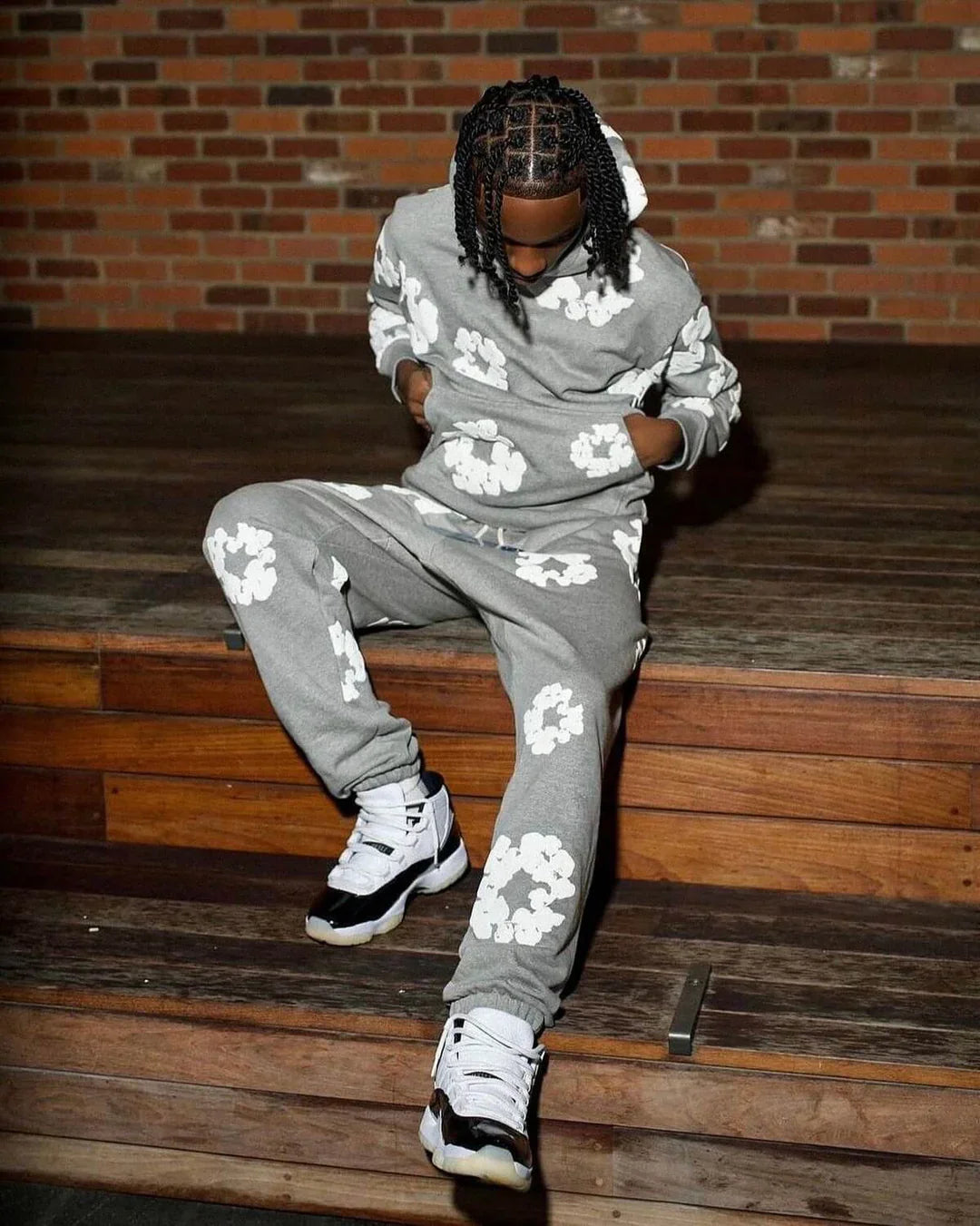 DENIM TEARS GREY TRACKSUIT