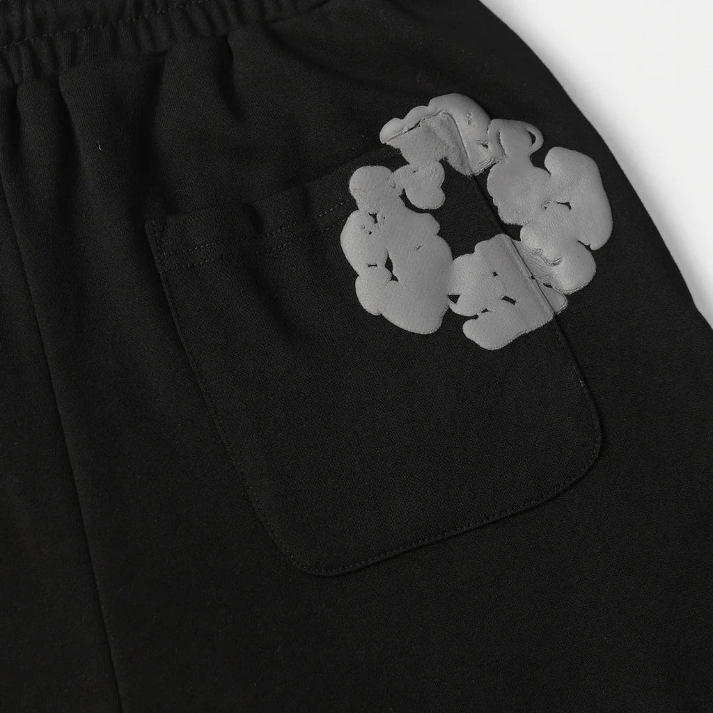 DENIM TEARS BLACK GREY SHORT SET