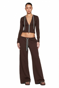 ARLO TRACK PANT - BROWN AND BLUE