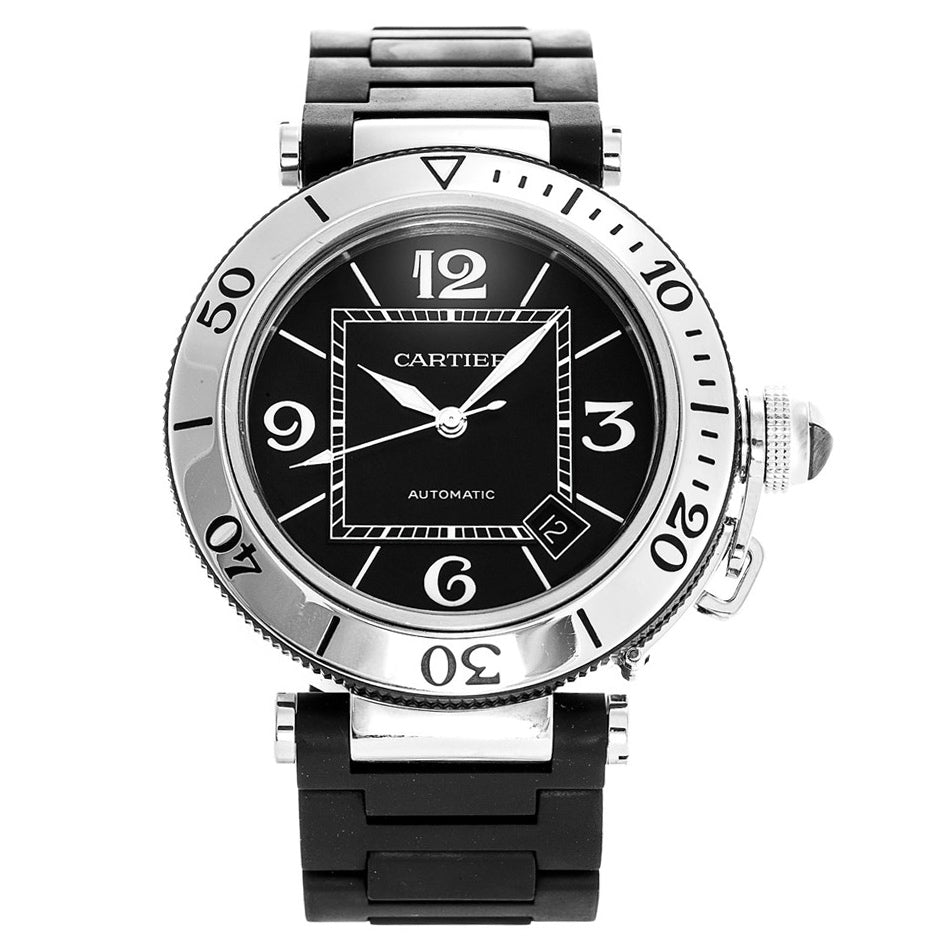 Negro Cartier Pasha W31077U2