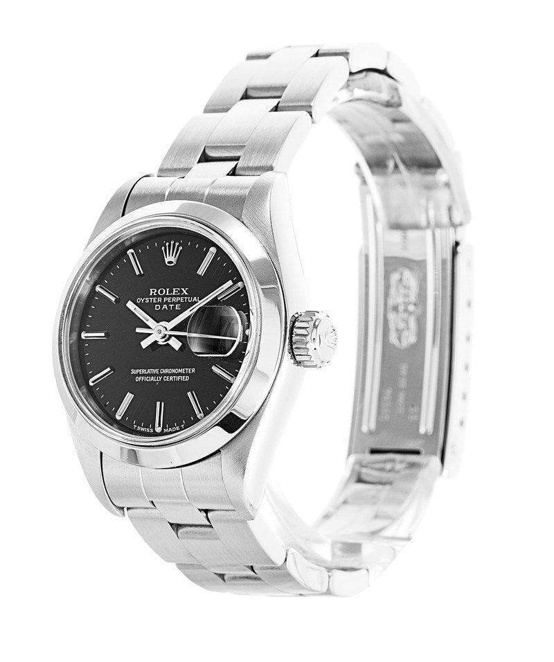 Datejust señoras negras de marcación 69160