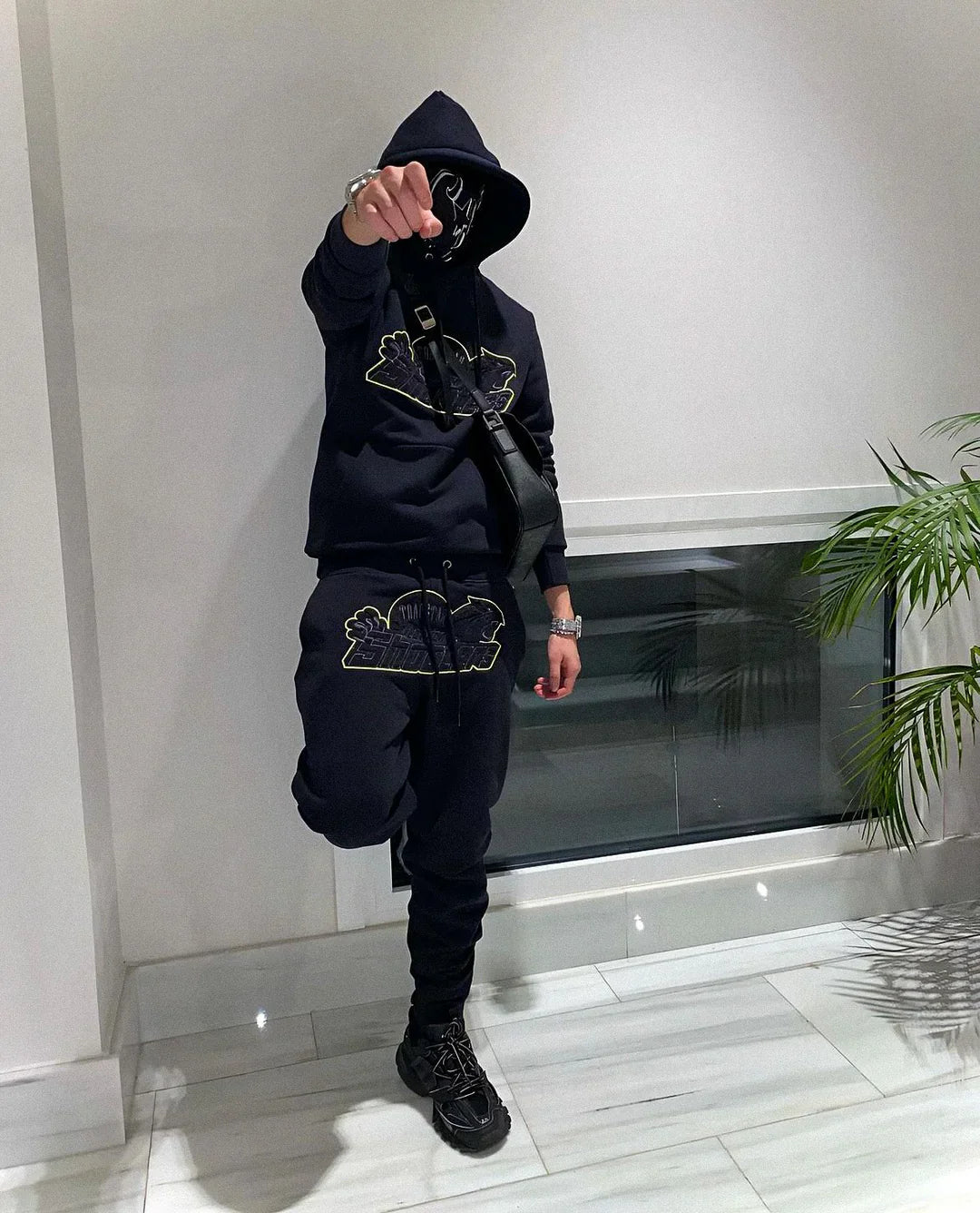 SHOOTERS HOODED LIME TRACKSUIT