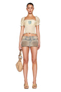 NYKKO SKORT - BEIGE : TAN WASH