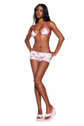 RHIANNON SHORT - PINK : BUTTERFLY RIBBON