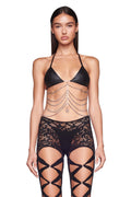 AMALTHEA TOP - BLACK