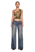 CYRENE TOP - GREEN : CAMO
