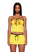 MICHELLE BOOB TUBE - YELLOW