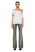 GISELLE SHORT SLEEVE TOP - WHITE