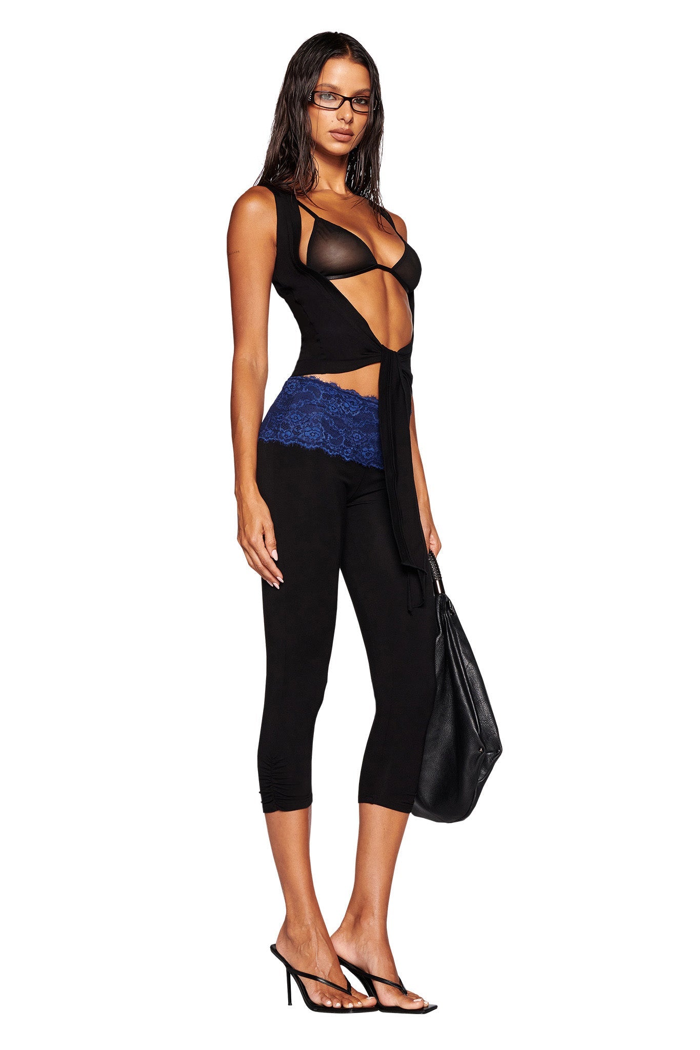 NELLA TANK - BLACK : TRUE BLACK