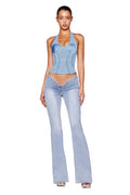 LOLA CORSET TOP - BLUE : BABY BLUE