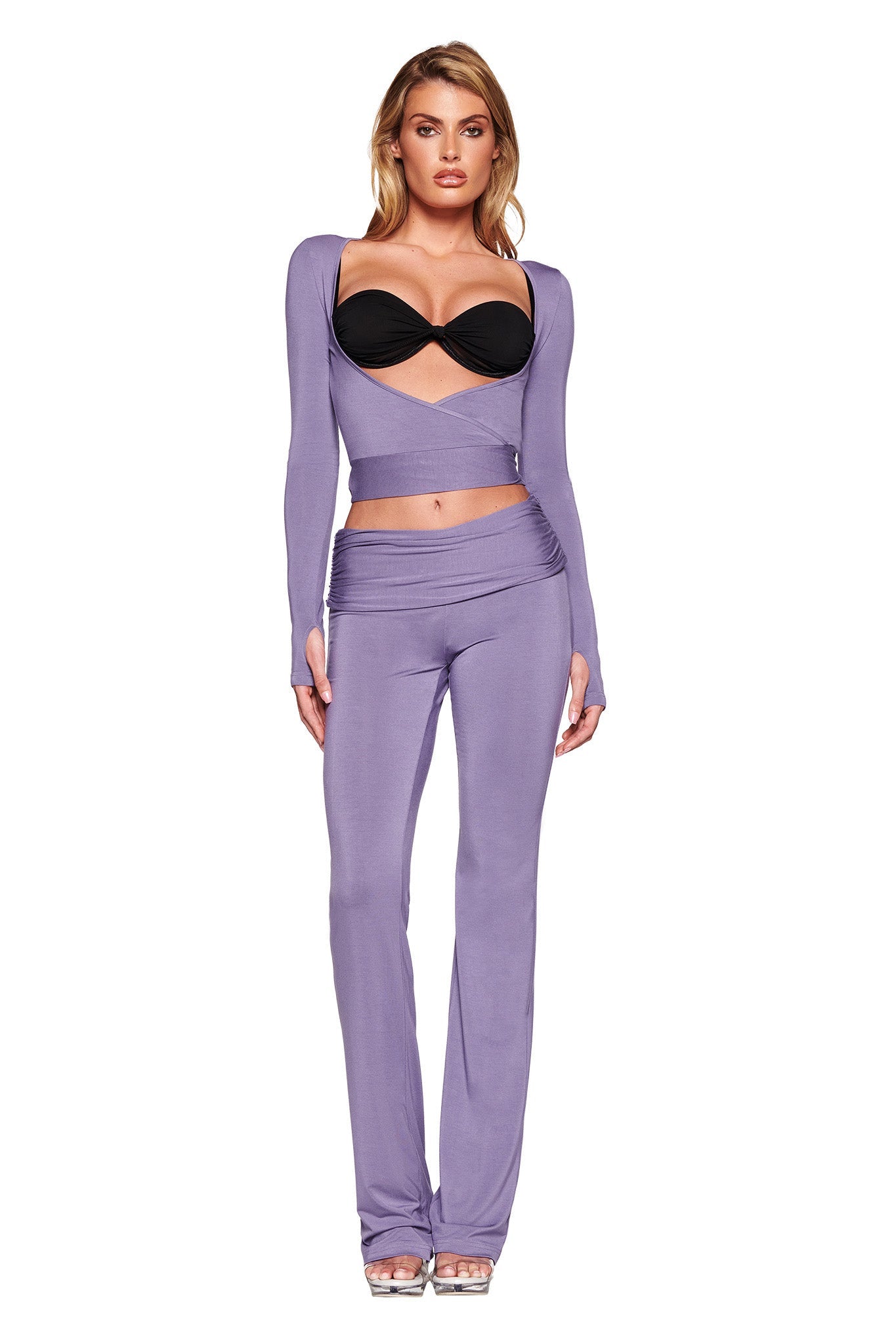 JANNIS PANT - PURPLE : DUSTY LILAC