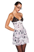 ROSIE DRESS - PINK : DIGITAL:COMIC PRINT