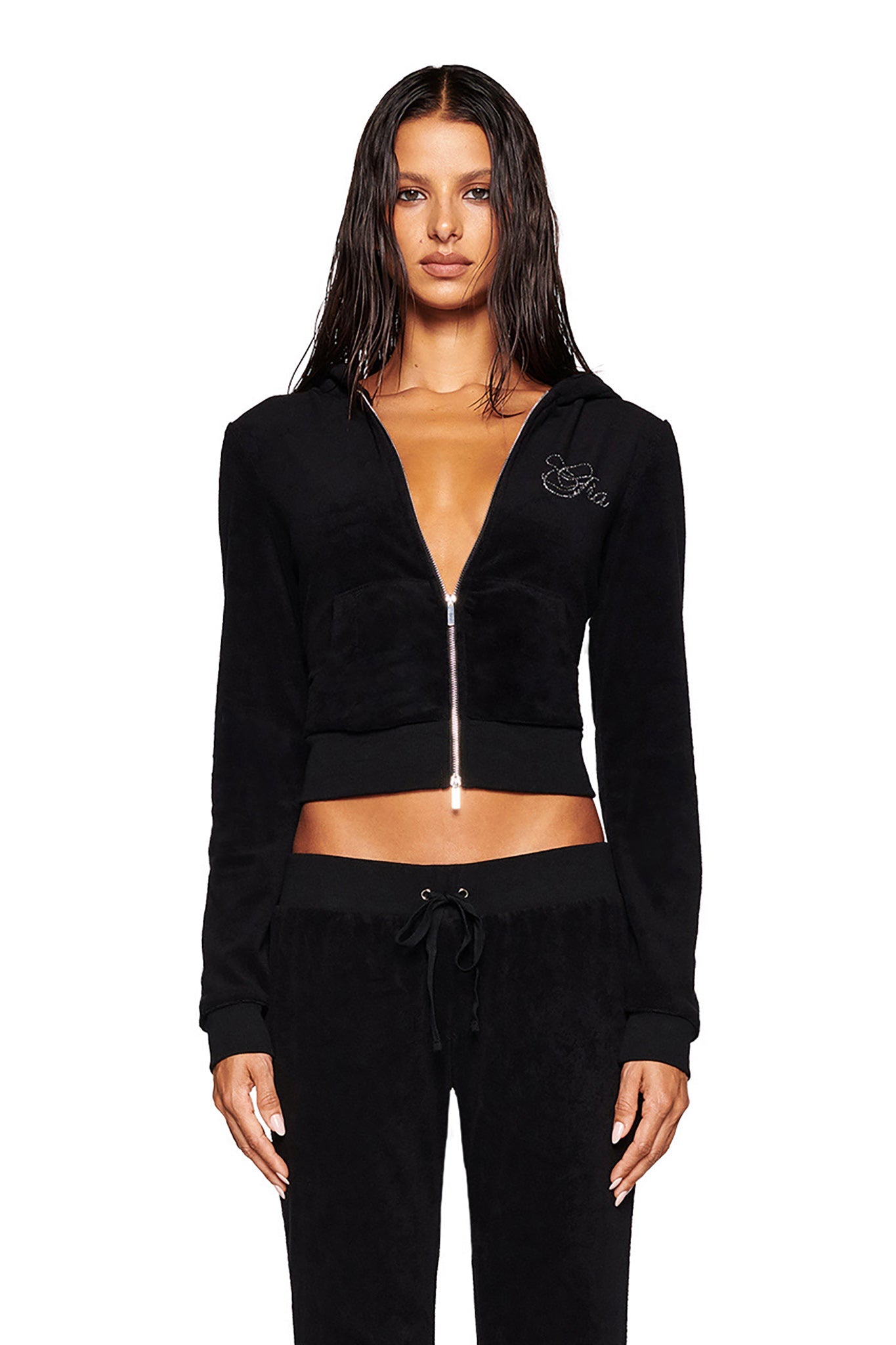 KAMERON TERRY JACKET - BLACK