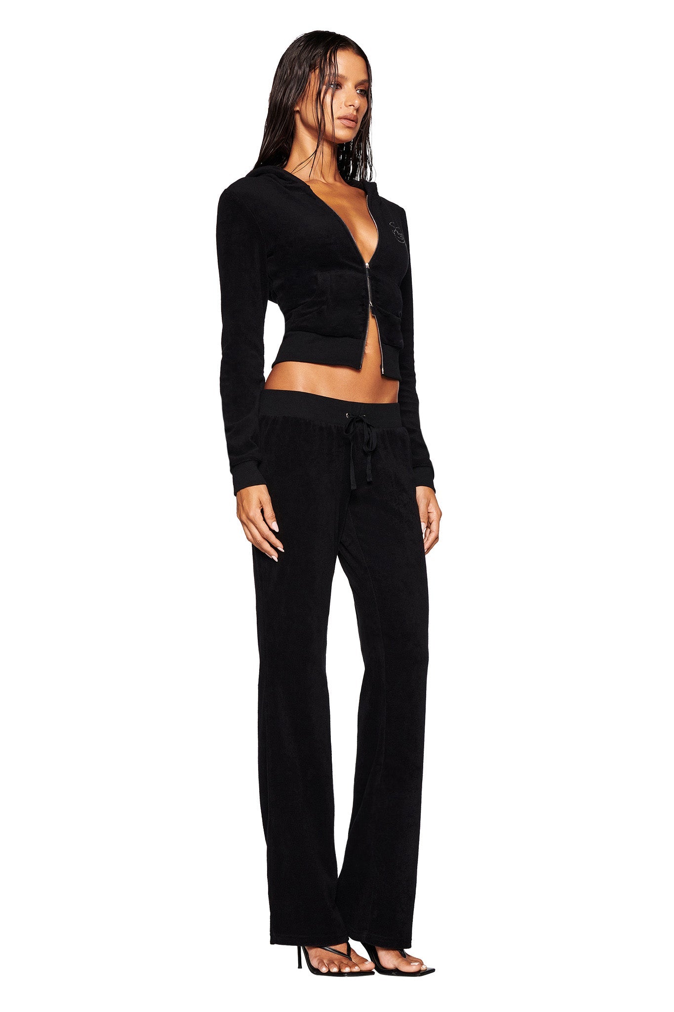KAMERON TERRY PANT - BLACK