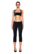 LAURA CROP TOP - BLACK