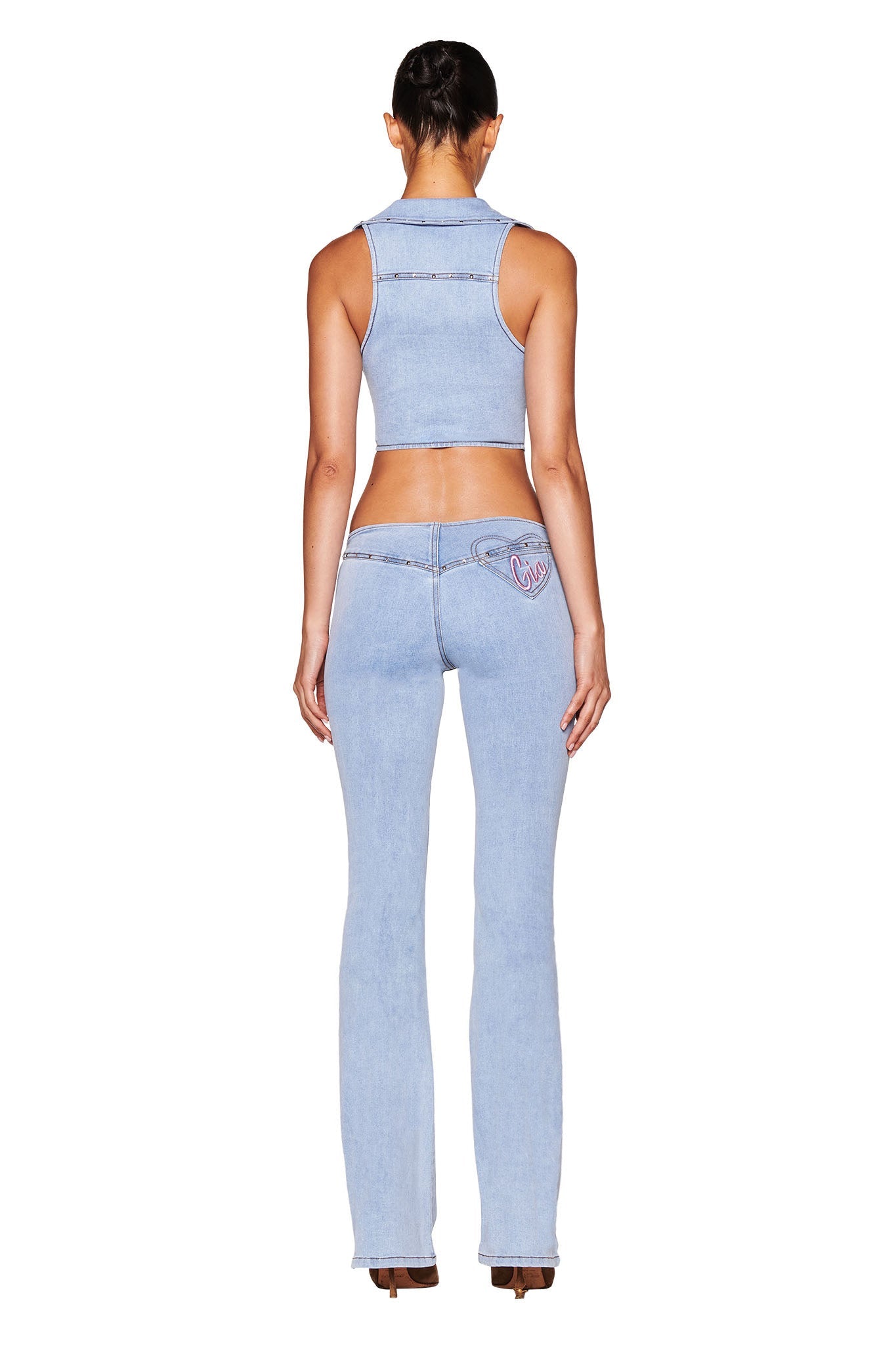 CARA JEAN - BLUE : LIGHT WASH
