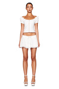 QUINN MINI SKIRT - WHITE