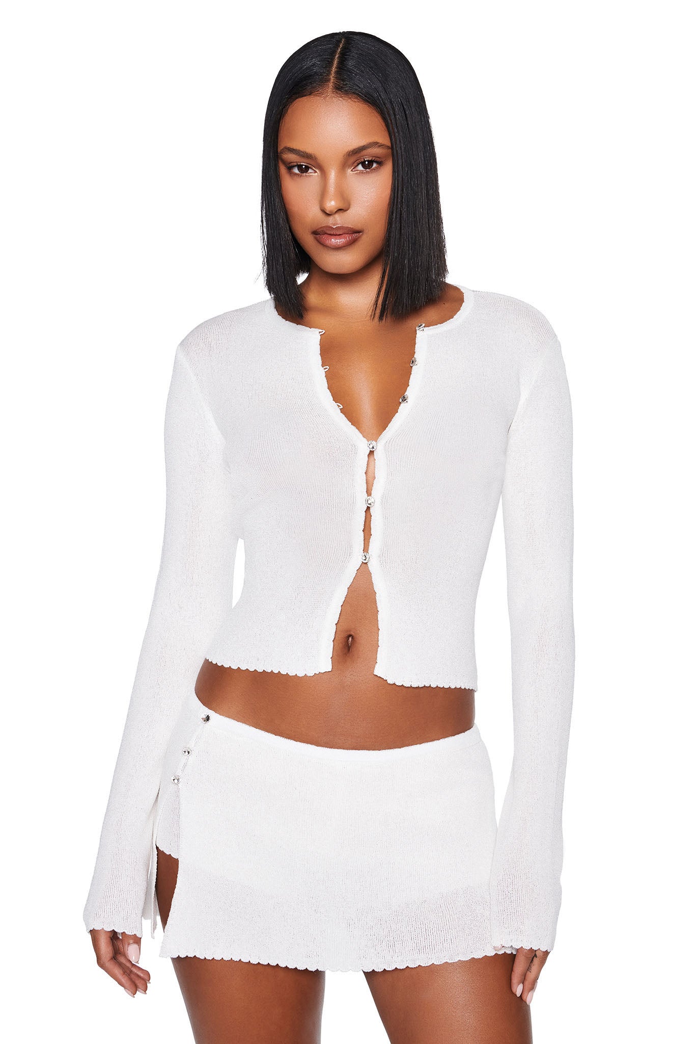BLISS CARDIGAN - WHITE : SNOW WHITE