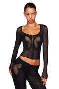 LEIGH TOP - BLACK
