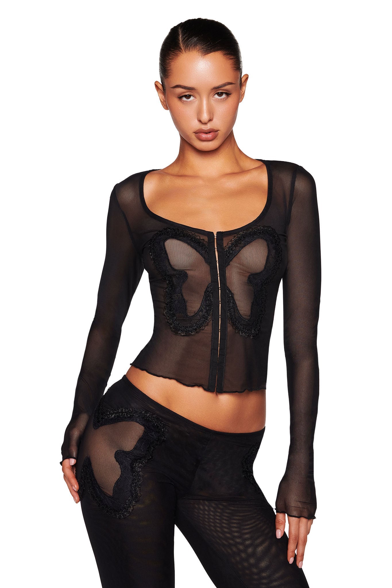 LEIGH TOP - BLACK