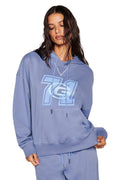 SPENCER HOODIE - BLUE : GREY BLUE