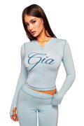 BLARE HOODIE - BLUE : BABY BLUE