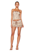 MICHELLE SKORT - NEUTRAL : LEOPARD LIMBO