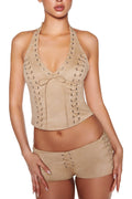 ZEPHYR TOP - BEIGE : TAN
