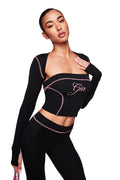 BLARE SHRUG - BLACK