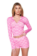 BLARE HOODIE - PINK : WRAPPED IN GIA