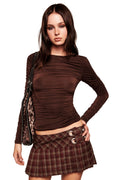 CERISE TOP - CHOCOLATE