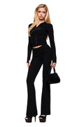 BLARE KNIT TRACKPANT - BLACK