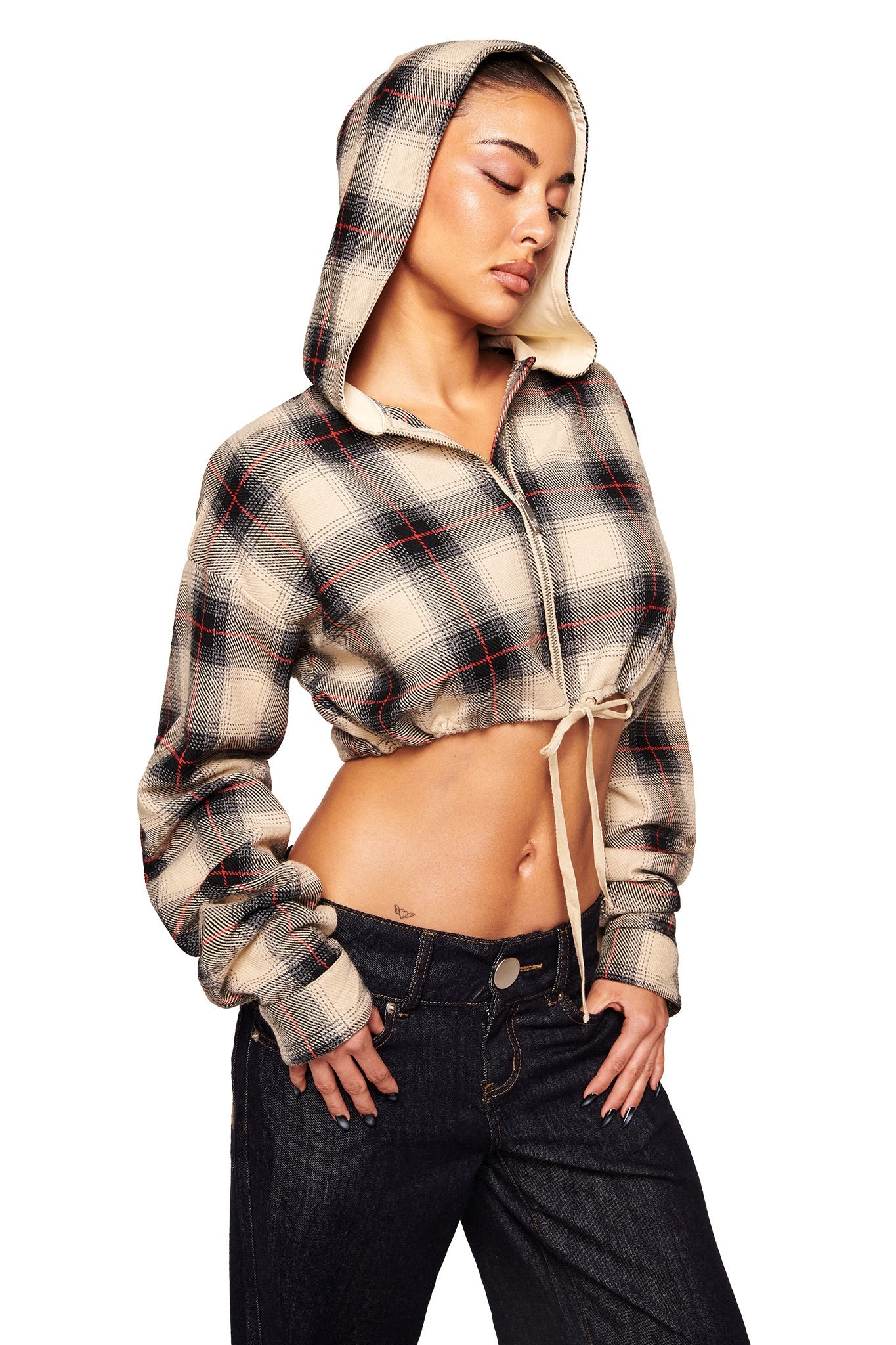 TIFF JACKET - GREY PLAID
