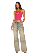 PENELOPE TANK - PINK : HOT PINK