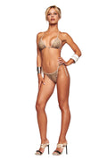 BABI DIAMONTE STUD BIKINI BOTTOM - REPTILIA